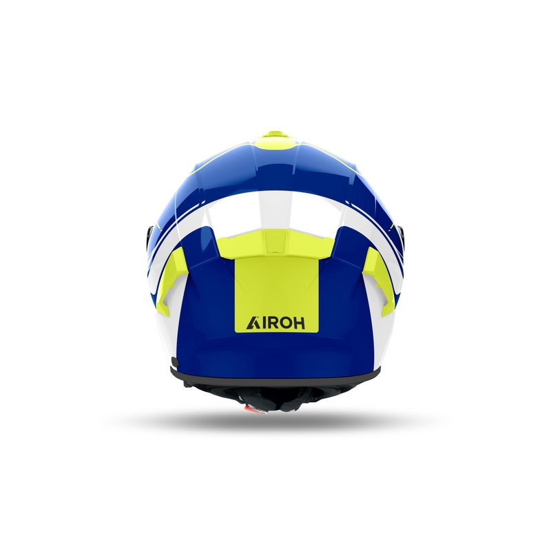 Casco integral de moto Airoh SPARK 2 Chrono azul-amarillo brillante