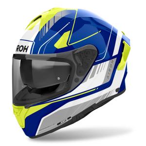Casco integral de moto Airoh SPARK 2 Chrono azul-amarillo brillante