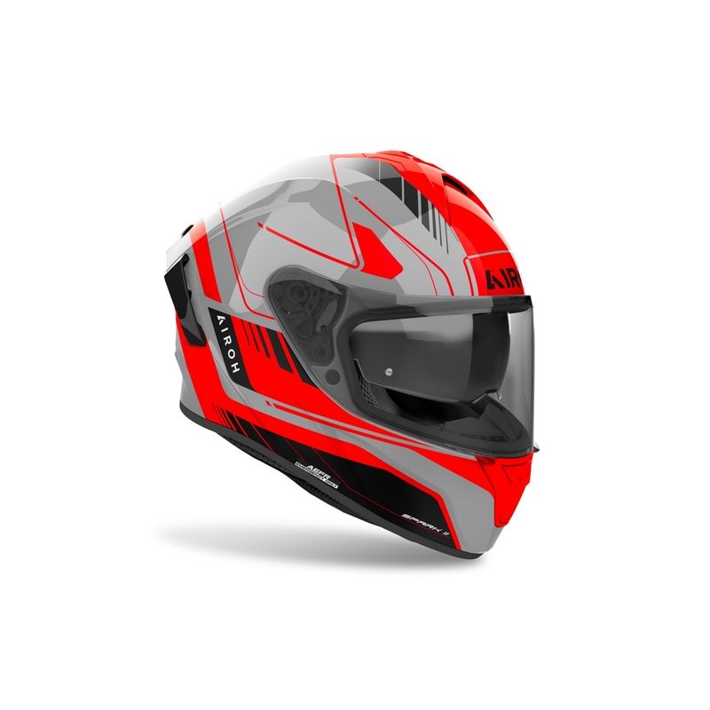 Casco integral de moto Airoh SPARK 2 Chrono naranja brillante