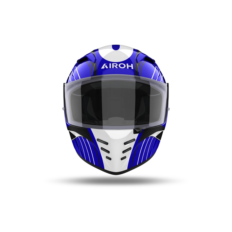 Casco integral de moto Airoh CONNOR Achieve azul brillante