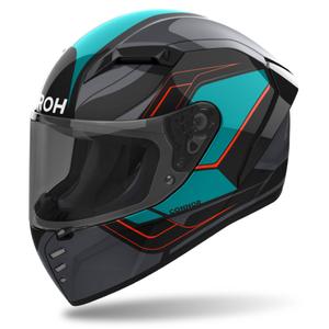 Casco integral de moto Airoh CONNOR Dunk negro-azul brillante