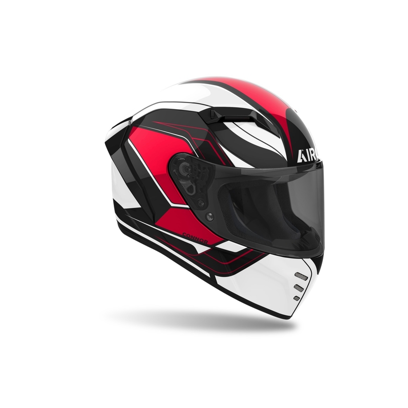 Casco integral de moto Airoh CONNOR Dunk rojo brillante