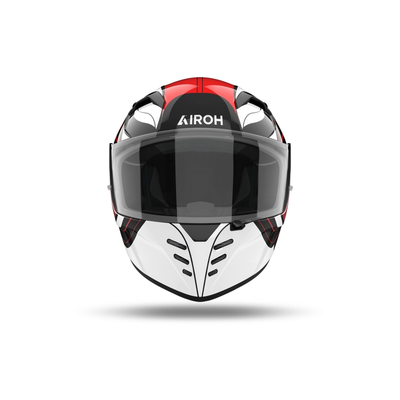 Casco integral de moto Airoh CONNOR Dunk rojo brillante