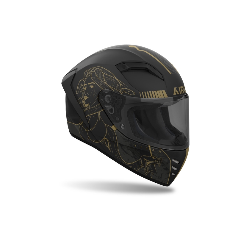 Casco integral de moto Airoh CONNOR Titan negro mate