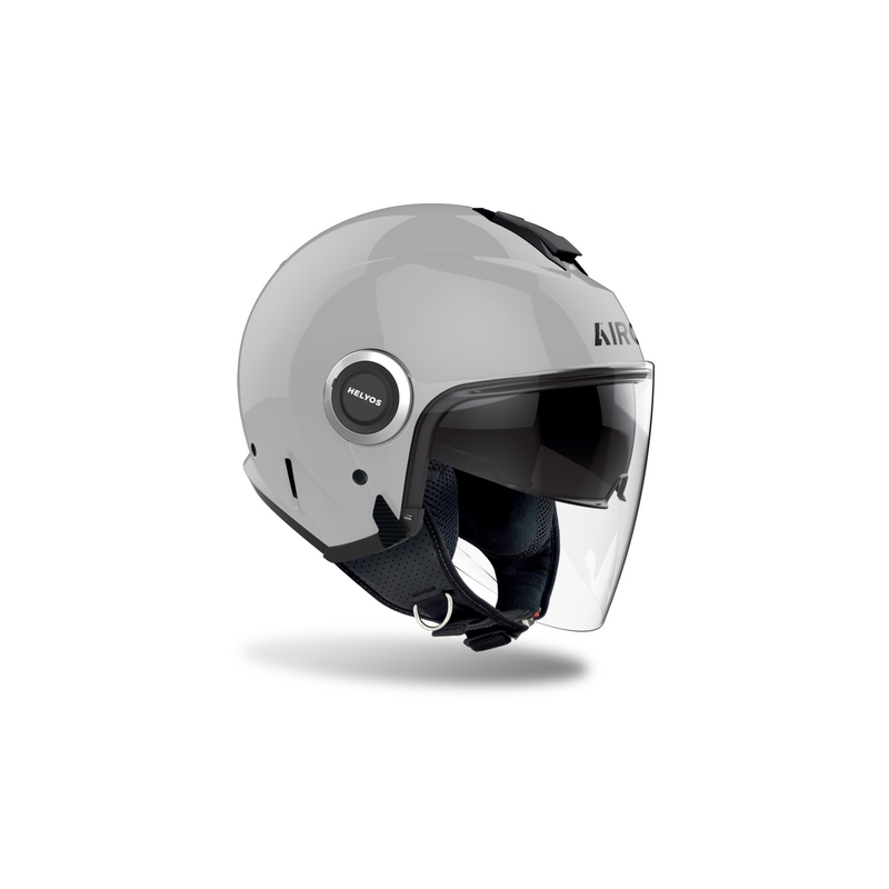 Casco de moto abierto Airoh HELYOS Color gris brillante