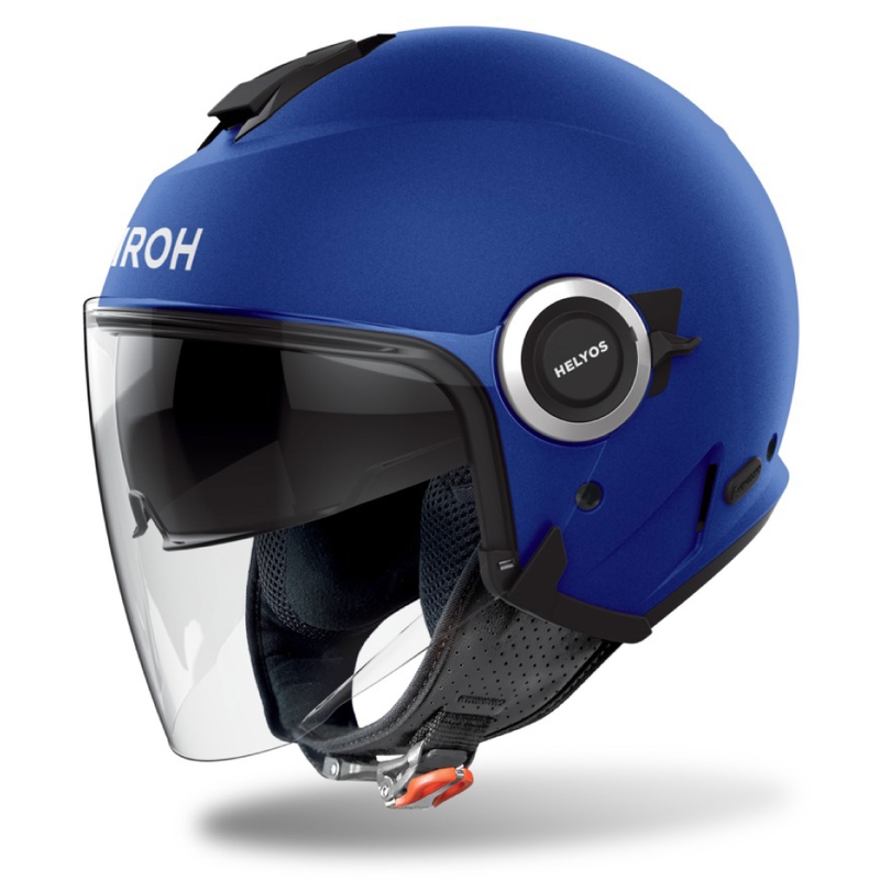 Casco de moto abierto Airoh HELYOS Color azul mate