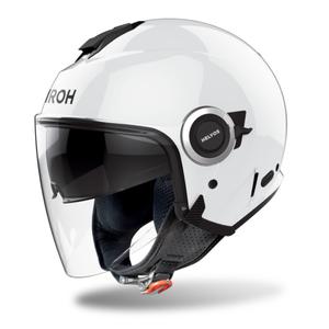 Casco de moto abierto Airoh HELYOS Color blanco brillante