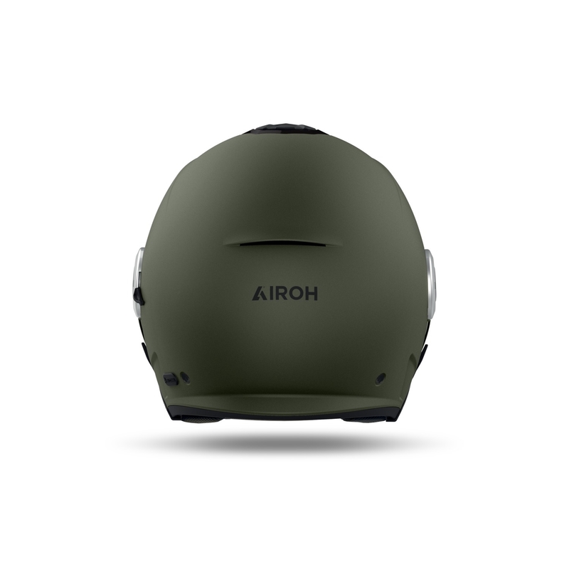 Casco de moto abierto Airoh HELYOS Color verde mate
