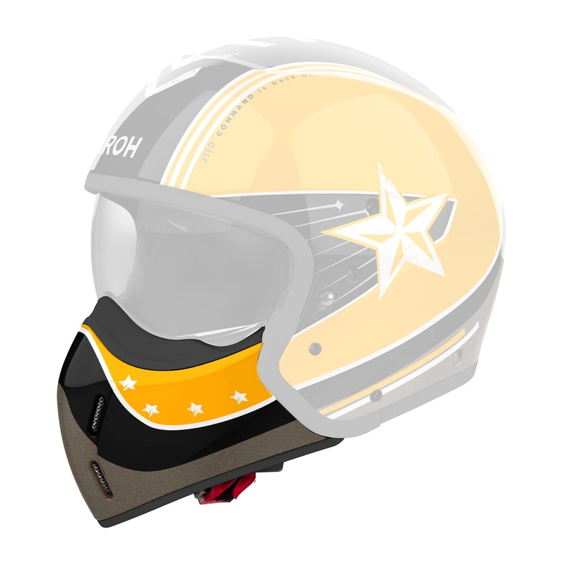 Mentonera para cascos Airoh J110 Command amarillo brillante