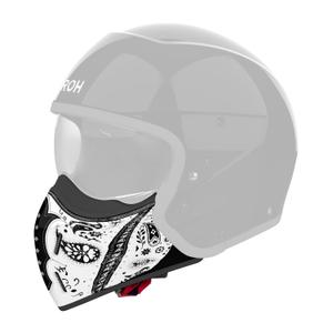 Mentonera para cascos Airoh J110 Paesly blanco brillante