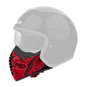 Mentonera para cascos Airoh J110 Paesly rojo brillante