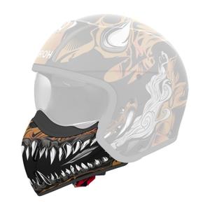 Mentonera para casco Airoh J110 Oni negro brillante