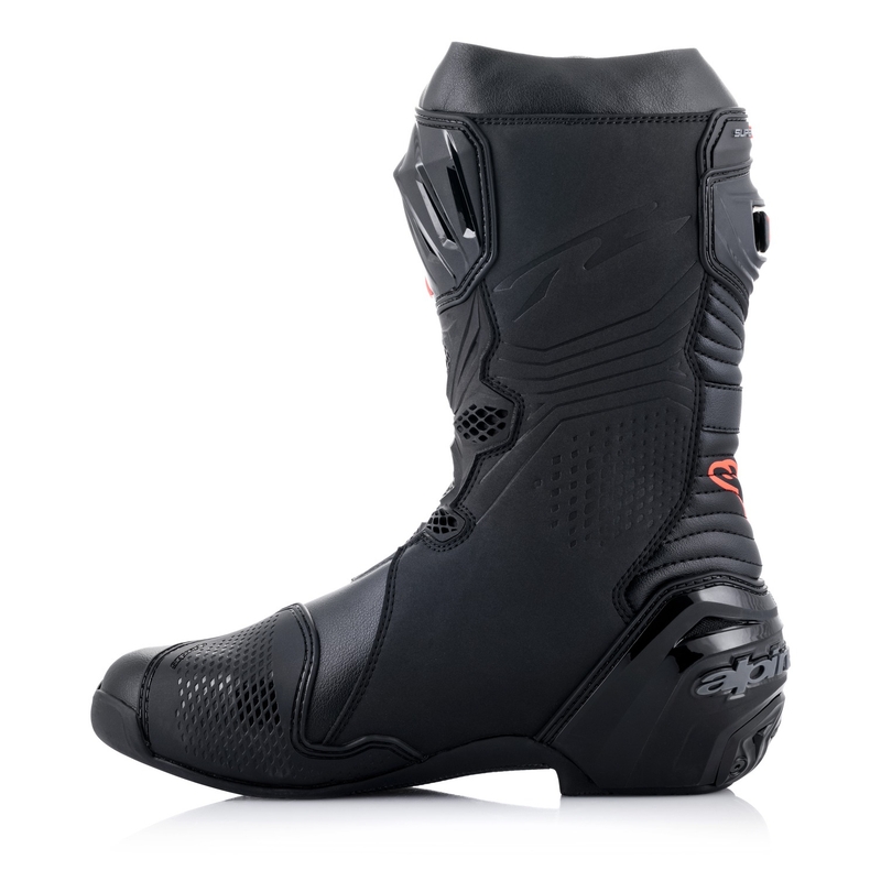 Botas de moto Alpinestars Supertech R Negro-Blanco-Rojo-Flúo-Amarillo