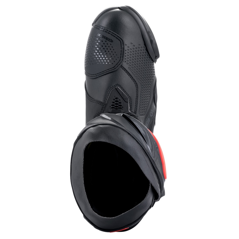 Botas de moto Alpinestars Supertech R Negro-Blanco-Rojo-Flúo-Amarillo