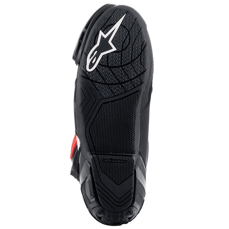 Botas de moto Alpinestars Supertech R Negro-Blanco-Rojo-Flúo-Amarillo