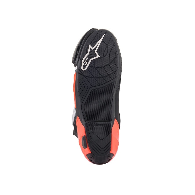 Botas de moto Alpinestars Supertech R negro-rojo fluo-blanco-gris