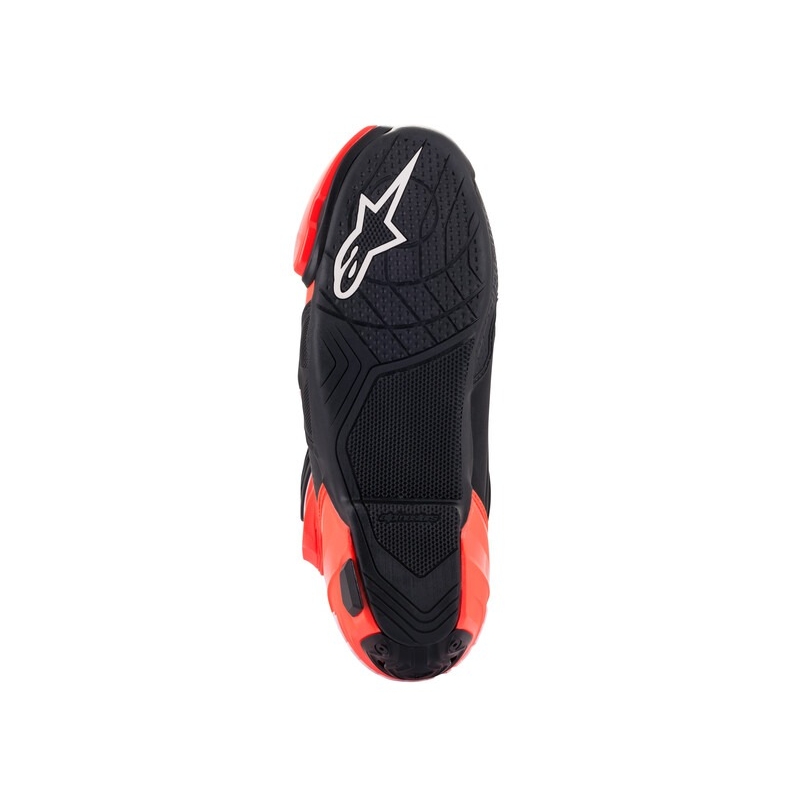Botas de moto Alpinestars Supertech R Vented negro-blanco-rojo fluo