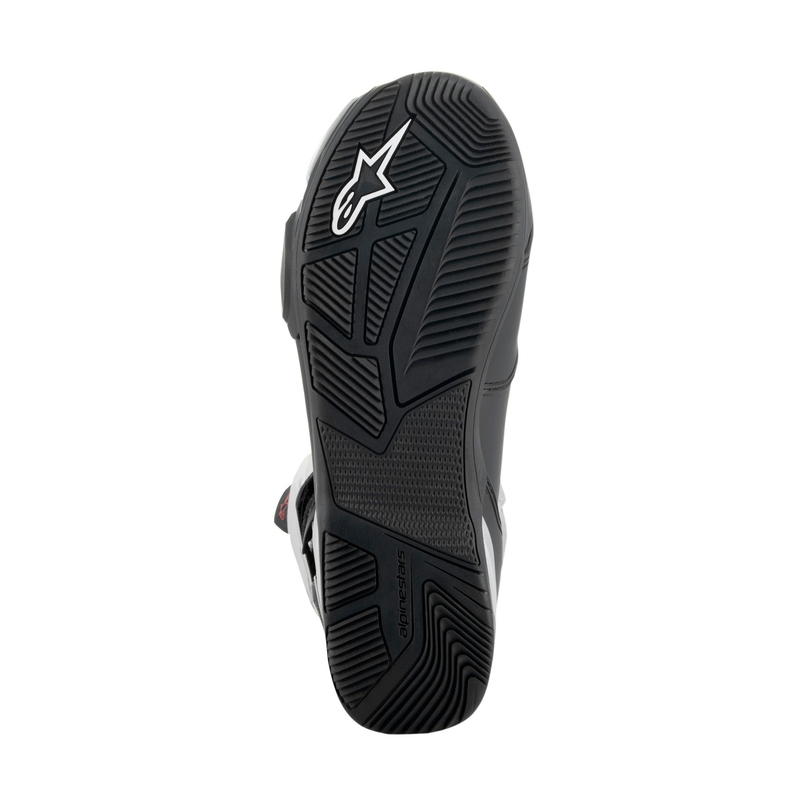 Botas de moto Alpinestars SP-X BOA negras y plateadas