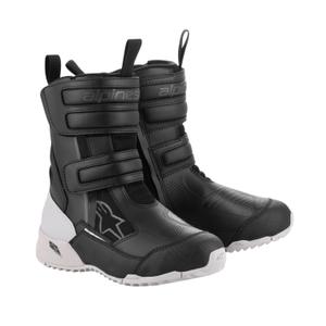 Botas de moto para mujer Alpinestars Stella RT-7 Drystar en blanco y negro