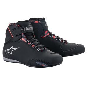 Botas de moto Alpinestars Sektor Waterproof Negro-Rojo-Gris-Camo