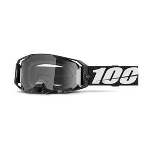 Gafas de motocross 100% ARmatic negras con plexiglás transparente