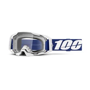 Gafas de motocross 100% ARmatic azul con plexi transparente