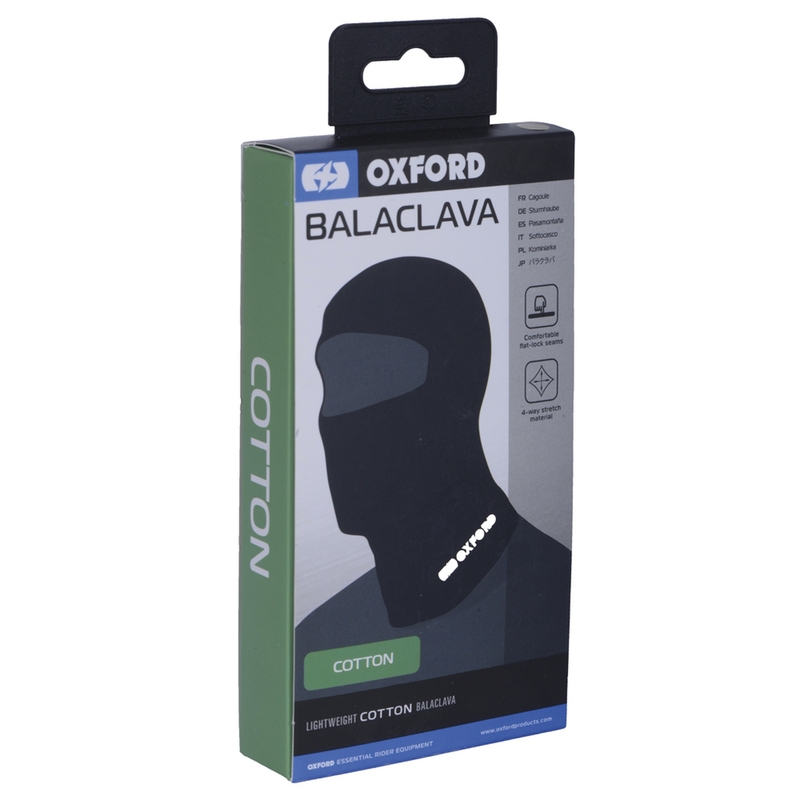 Pasamontañas Oxford con capucha negro