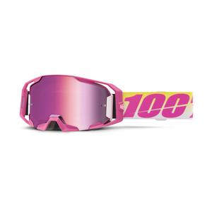 Gafas de motocross 100% ARmatic Sellars con plexiglás rosa