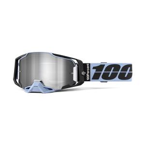 Gafas de motocross 100% ARMEGA PETROS plexiglás plateado