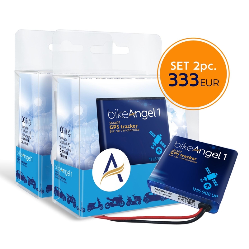 Sistema de vigilancia y monitoreo de motocicletas BikeAngel 1 EU, juego de 2 piezas