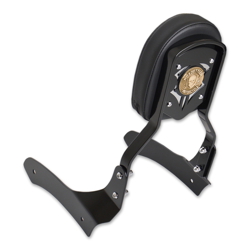 Respaldo del pasajero - KAWASAKI Vulcan S 650 con motivo RoadStyler dorado negro mate