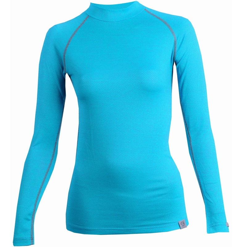 Camiseta térmica mujer nanosilver® MERINO azul liquidación