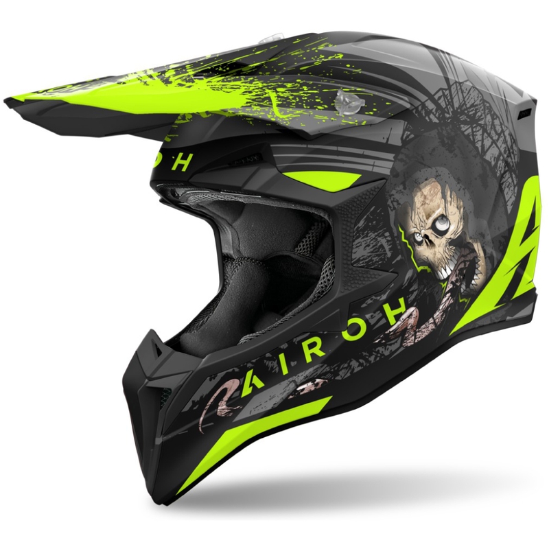 Casco de motocross Airoh Wraaap Darkness mate