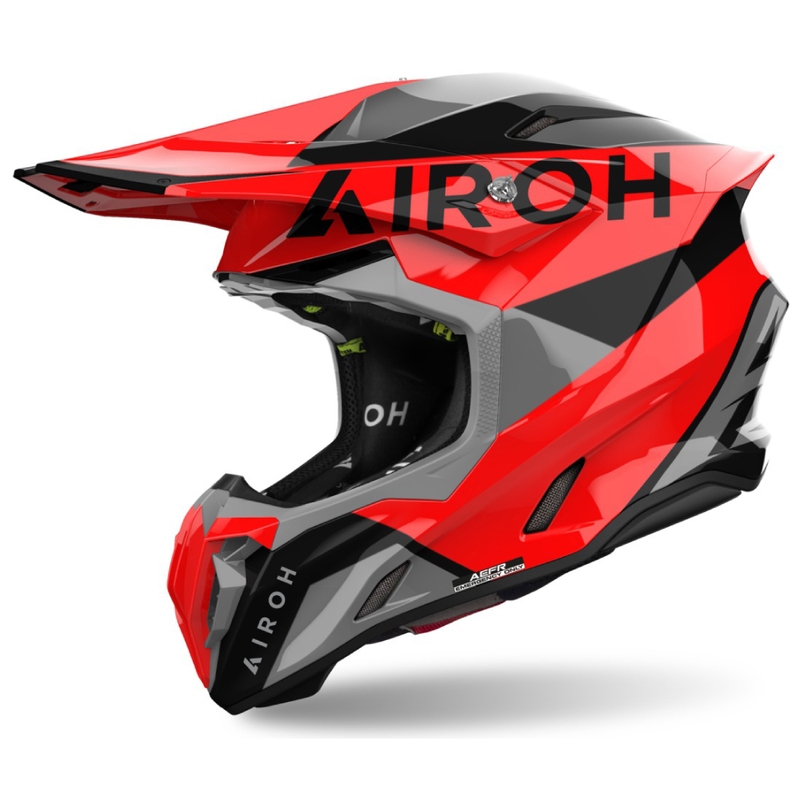 Casco motocross Airoh Twist 3 King rojo brillante