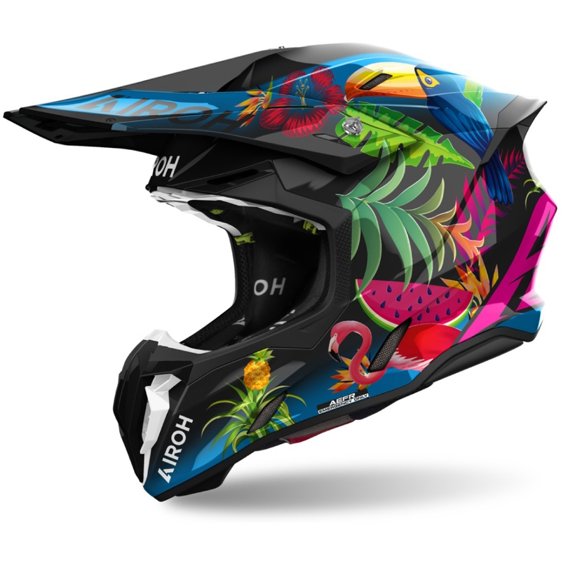 Casco motocross Airoh Twist 3 Amazonia brillante