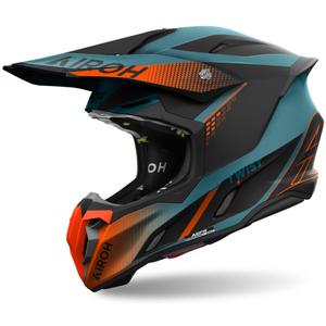 Casco de motocross Airoh Twist 3 Shard 2024 naranja mate