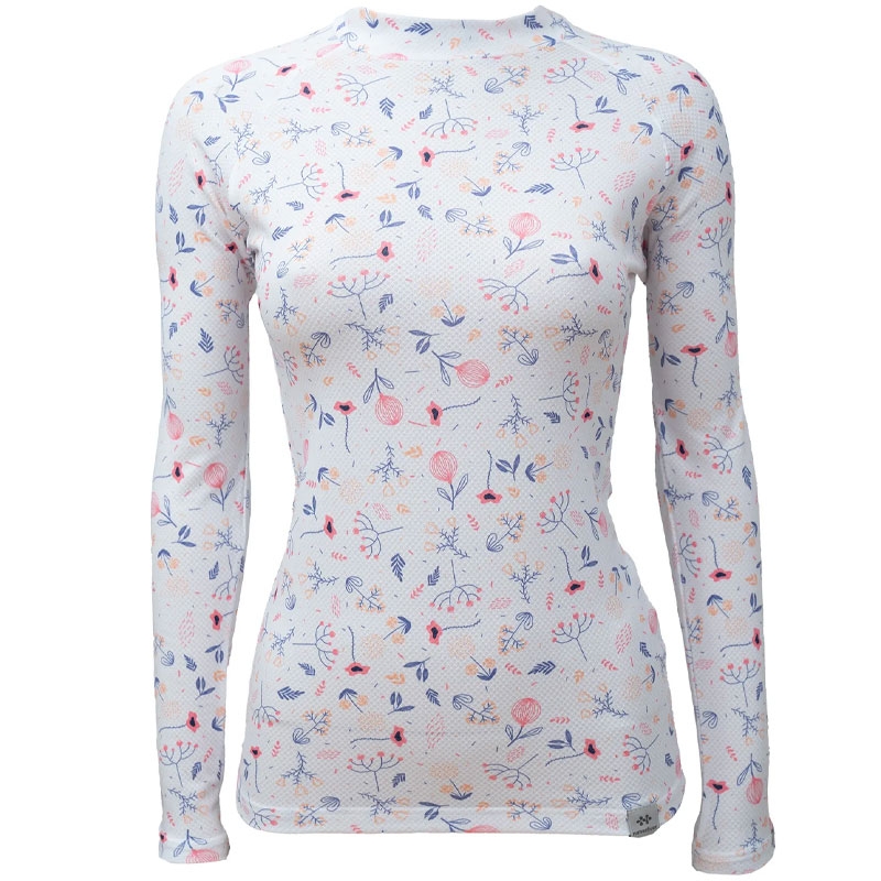 Camiseta térmica mujer nanosilver® Bloom blanco