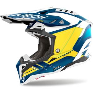 Casco motocross Airoh Aviator 3 Saber 2024 azul mate
