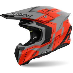 Casco de motocross Airoh Twist 3 Dizzy naranja fluo mate