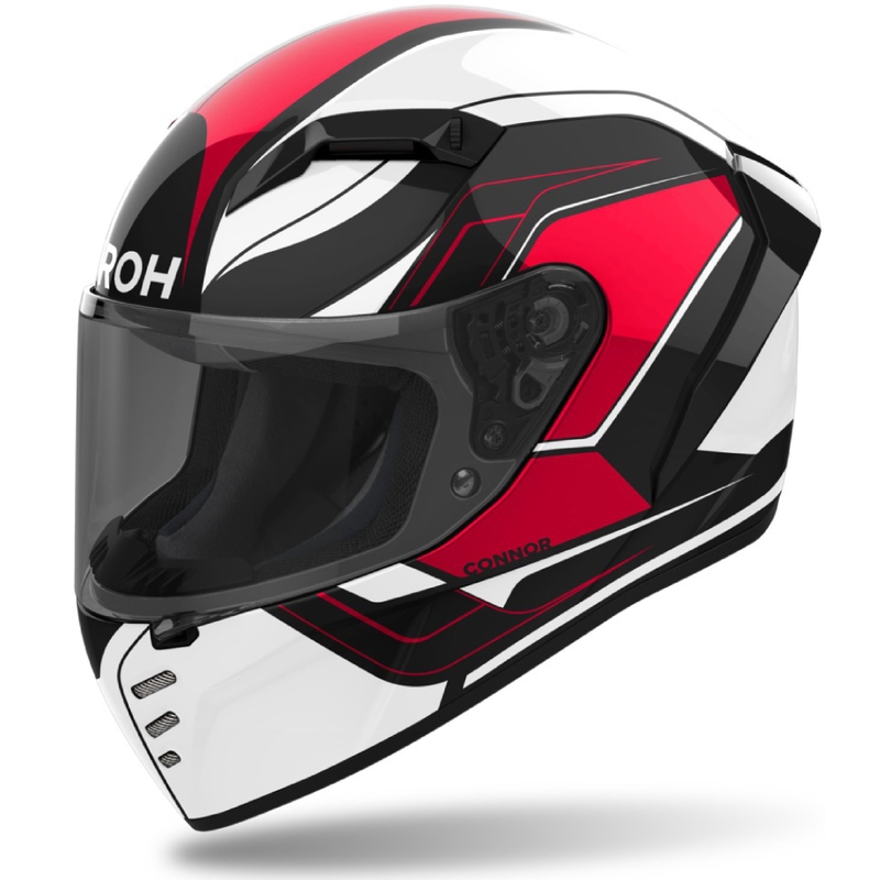 Casco integral de moto Airoh CONNOR Dunk rojo brillante