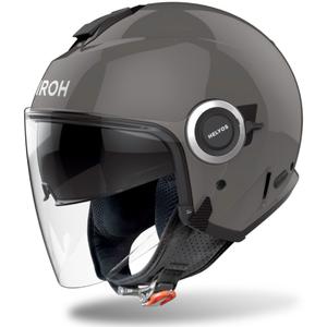 Casco de moto abierto Airoh HELYOS Color gris oscuro brillante