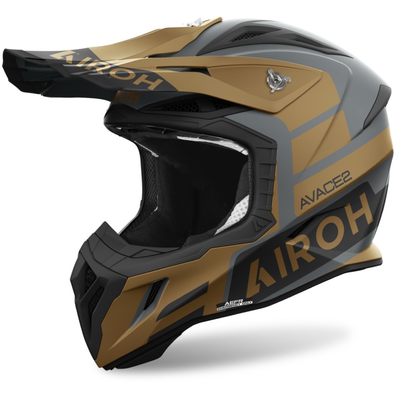 Casco de Cross Airoh Aviator Ace 2 Sake 2024 Oro Mate