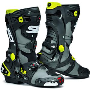 Botas de moto SIDI REX gris-negro-amarillo fluo