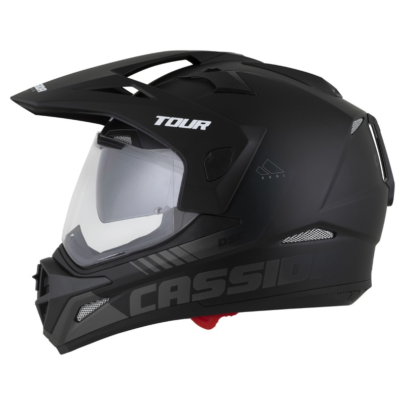 Casco enduro Cassida Tour 2.0 Dual negro mate-gris con visera negra mate