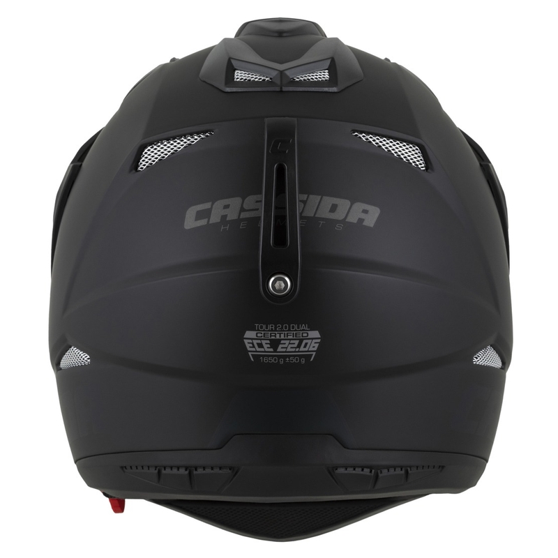 Casco enduro Cassida Tour 2.0 Dual negro mate-gris con visera negra mate