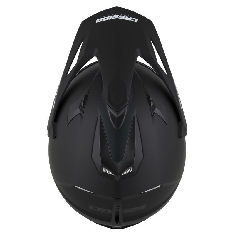 Casco enduro Cassida Tour 2.0 Dual negro mate-gris con visera negra mate