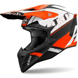 Casco motocross Airoh Wraaap Feel 2024 naranja mate