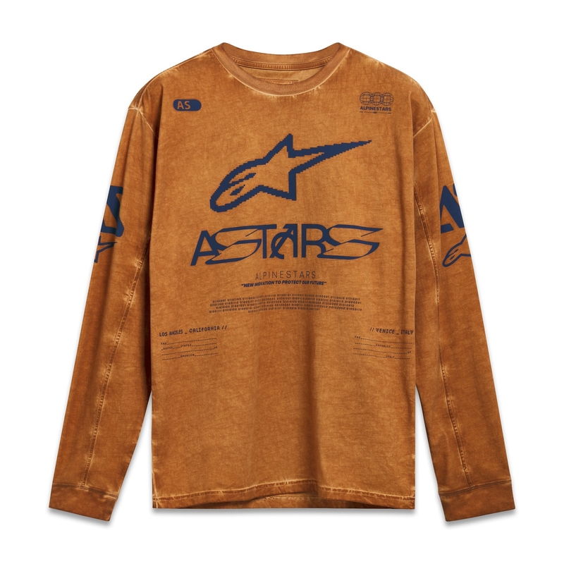 Camiseta Alpinestars Nook Knit manga larga rojo