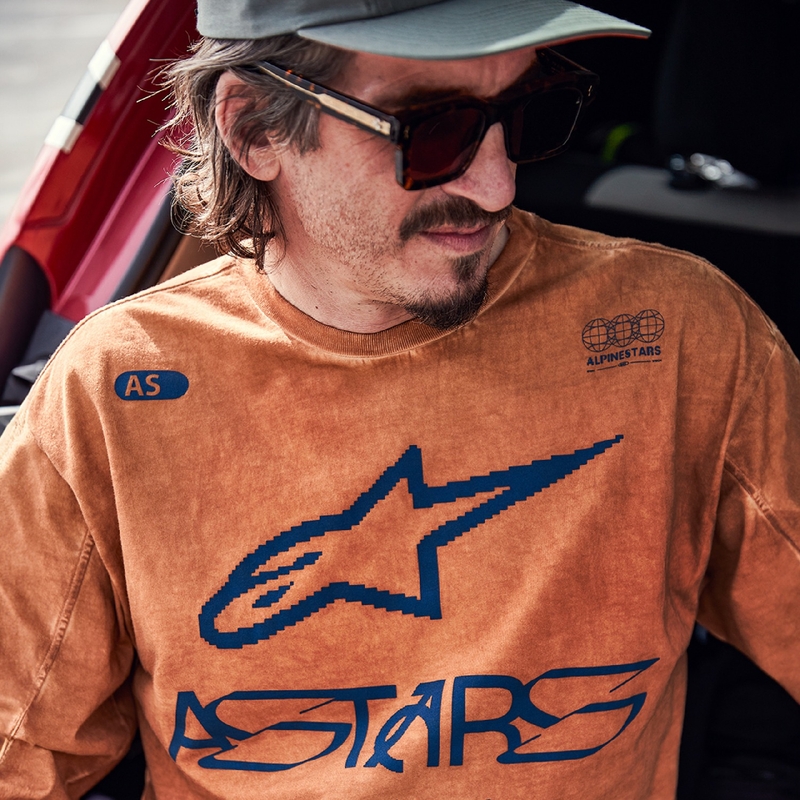 Camiseta Alpinestars Nook Knit manga larga rojo
