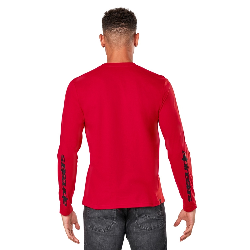Camiseta Alpinestars Backhand CSF manga larga rojo